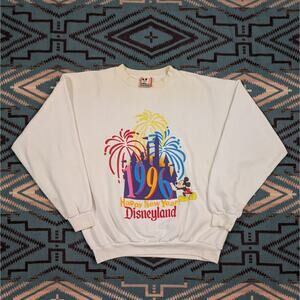 Vintage 1996 Happy New Year Disneyland Pullover Sweater One Size Fits All XL